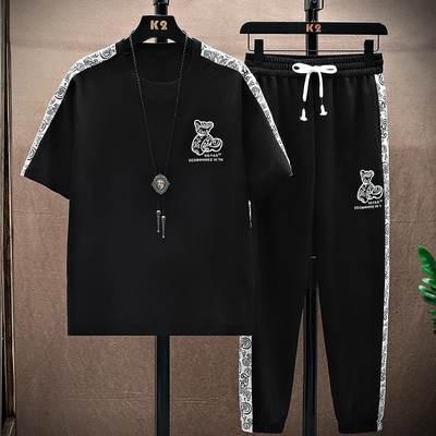 Drop Shoulder Mash T-Shirt and Trouser_img_0